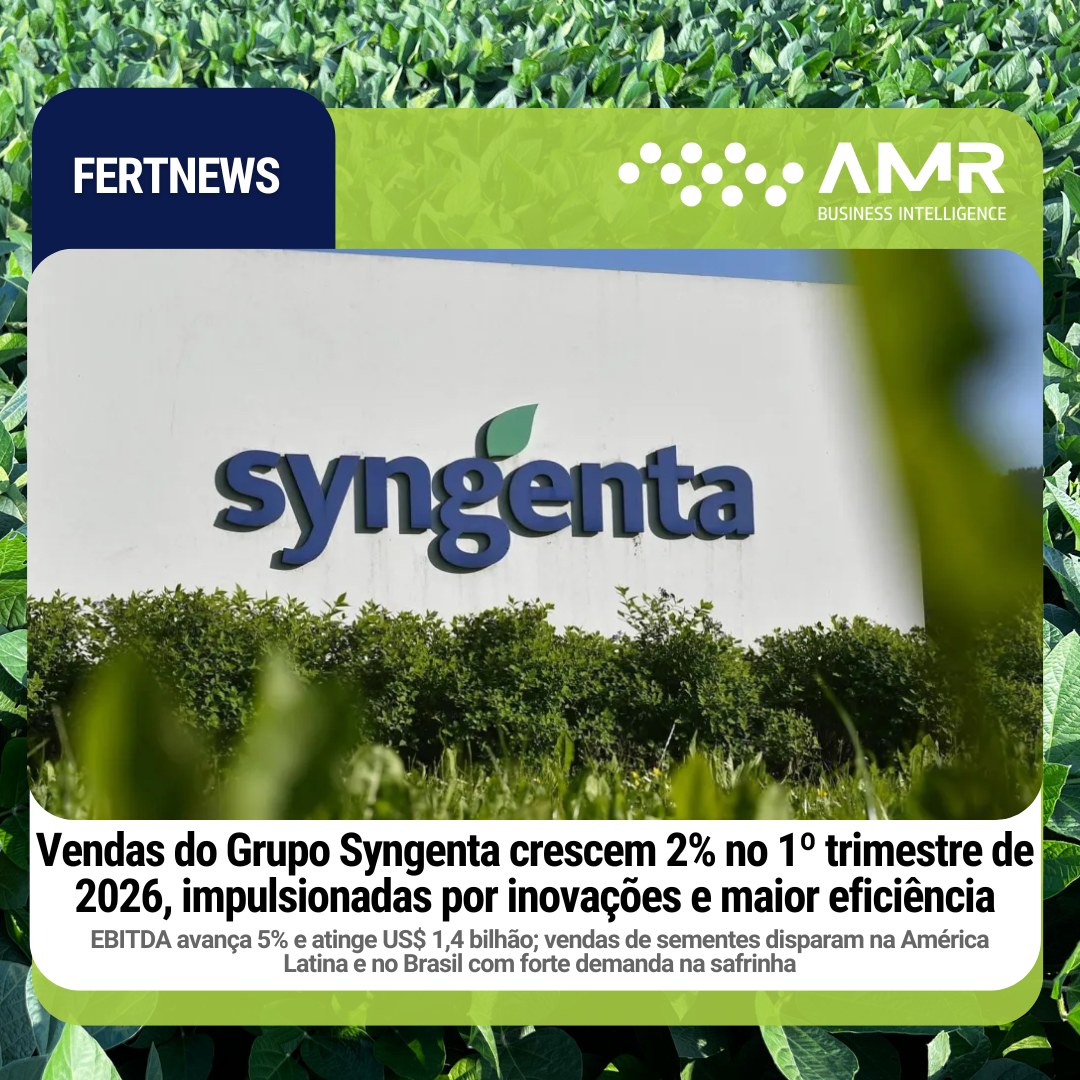 Capa da postagem Vendas do Grupo Syngenta crescem 2% no 1º trimestre de 2026, impulsionadas por inovações e maior eficiência