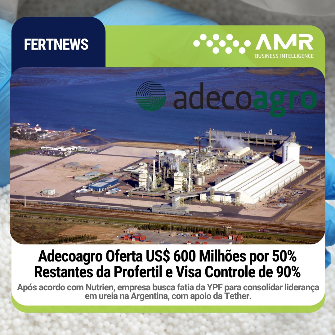 Capa da postagem Adecoagro Oferta US$ 600 Milhões por 50% Restantes da Profertil e Visa Controle de 90%