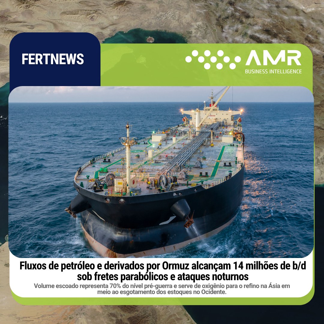 Capa da postagem Fluxos de petróleo e derivados por Ormuz alcançam 14 milhões de b/d sob fretes parabólicos e ataques noturnos