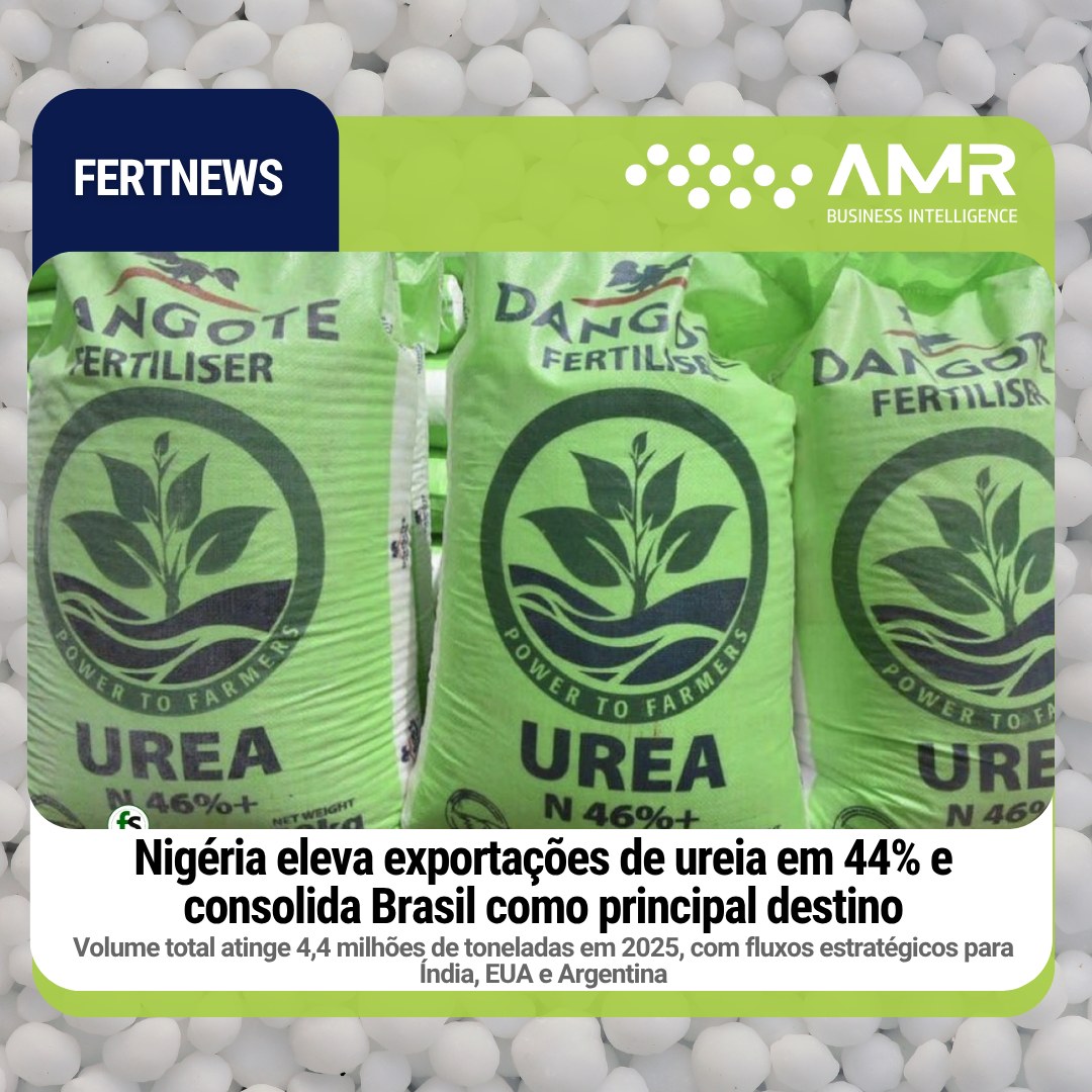 Capa da postagem Nigéria eleva exportações de ureia em 44% e consolida Brasil como principal destino