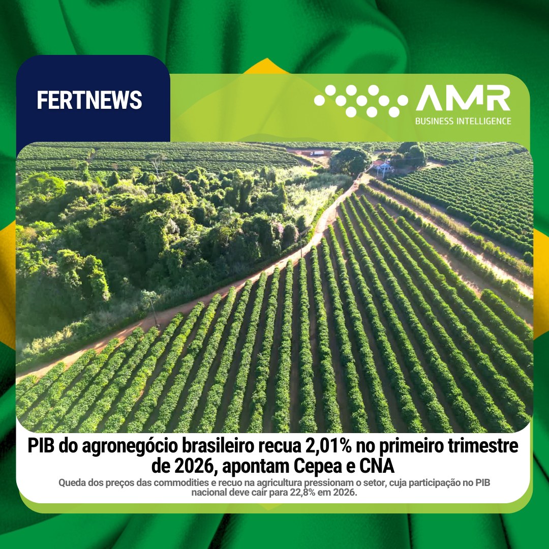 Capa da postagem PIB do agronegócio brasileiro recua 2,01% no primeiro trimestre de 2026, apontam Cepea e CNA