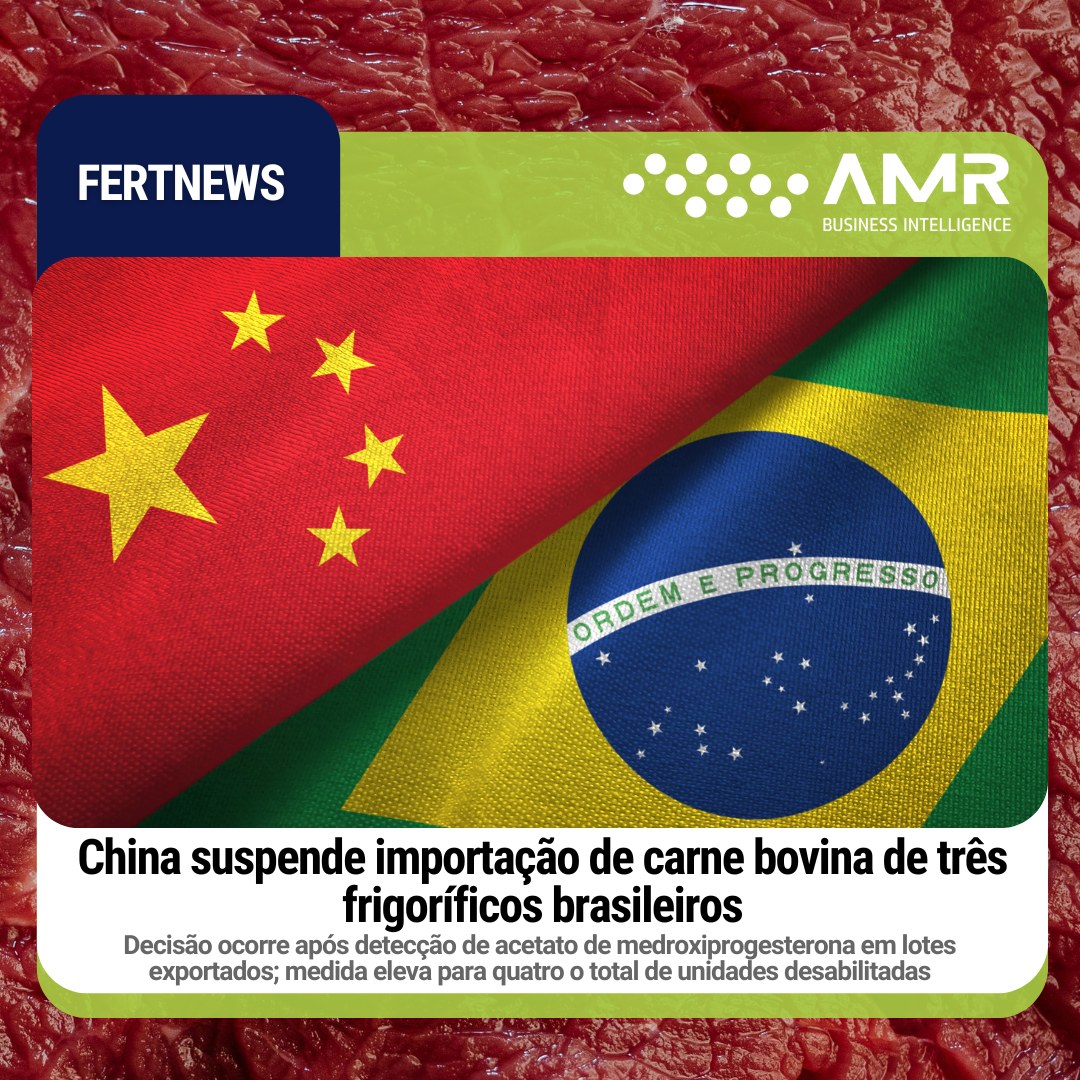 Capa da postagem China suspende importação de carne bovina de três frigoríficos brasileiros