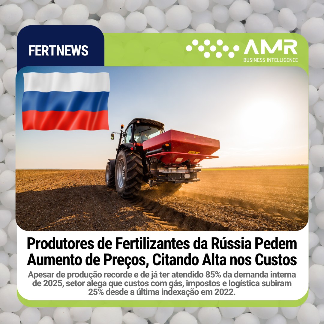 Capa da postagem Produtores de Fertilizantes da Rússia Pedem Aumento de Preços, Citando Alta nos Custos