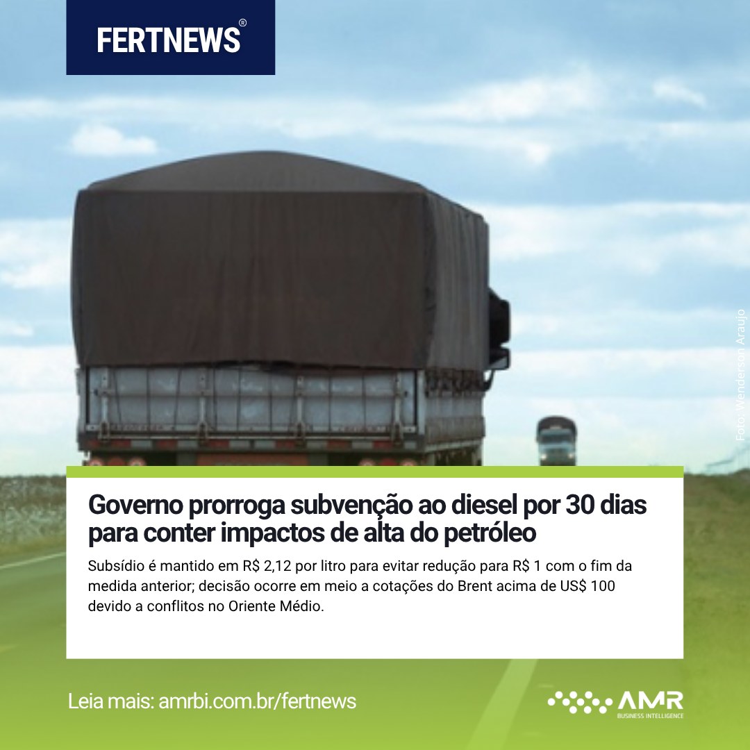 Capa da postagem Governo prorroga subvenção ao diesel por 30 dias para conter impactos de alta do petróleo