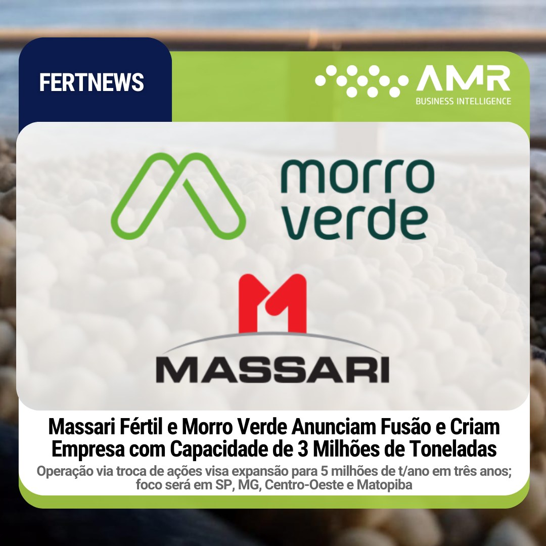 Capa da postagem Massari Fértil e Morro Verde Anunciam Fusão e Criam Empresa com Capacidade de 3 Milhões de Toneladas