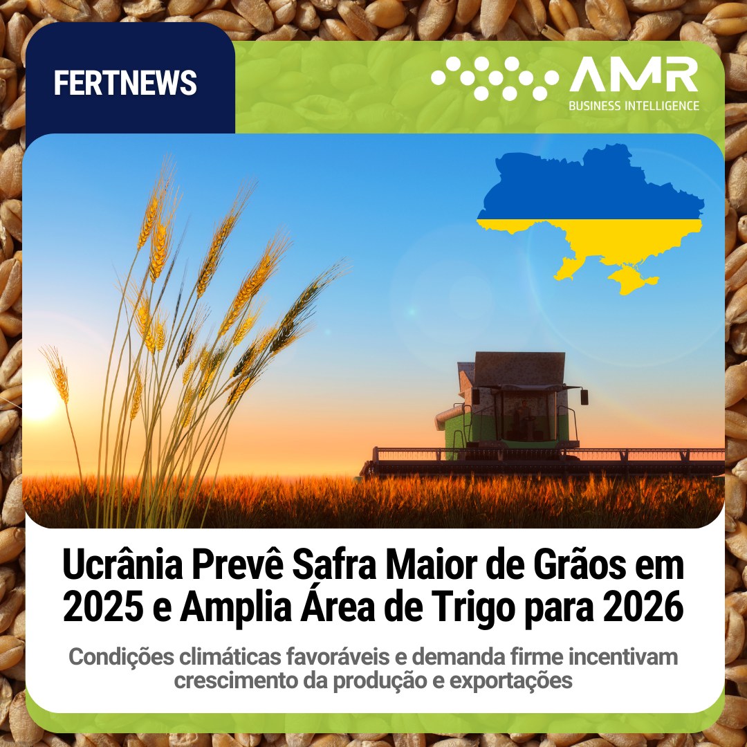 Capa da postagem Ucrânia Prevê Safra Maior de Grãos em 2025 e Amplia Área de Trigo para 2026