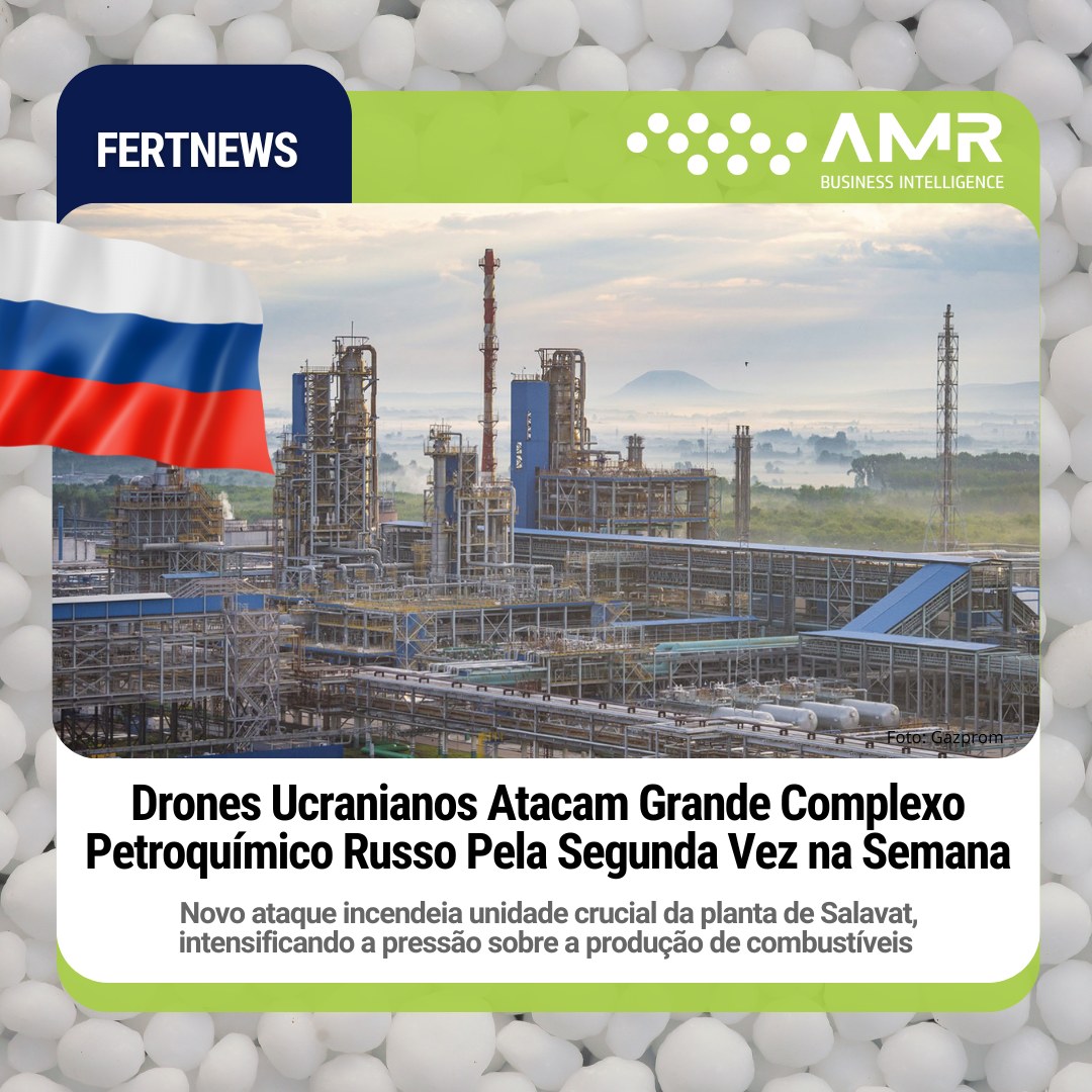 Capa da postagem Drones Ucranianos Atacam Grande Complexo Petroquímico Russo Pela Segunda Vez na Semana