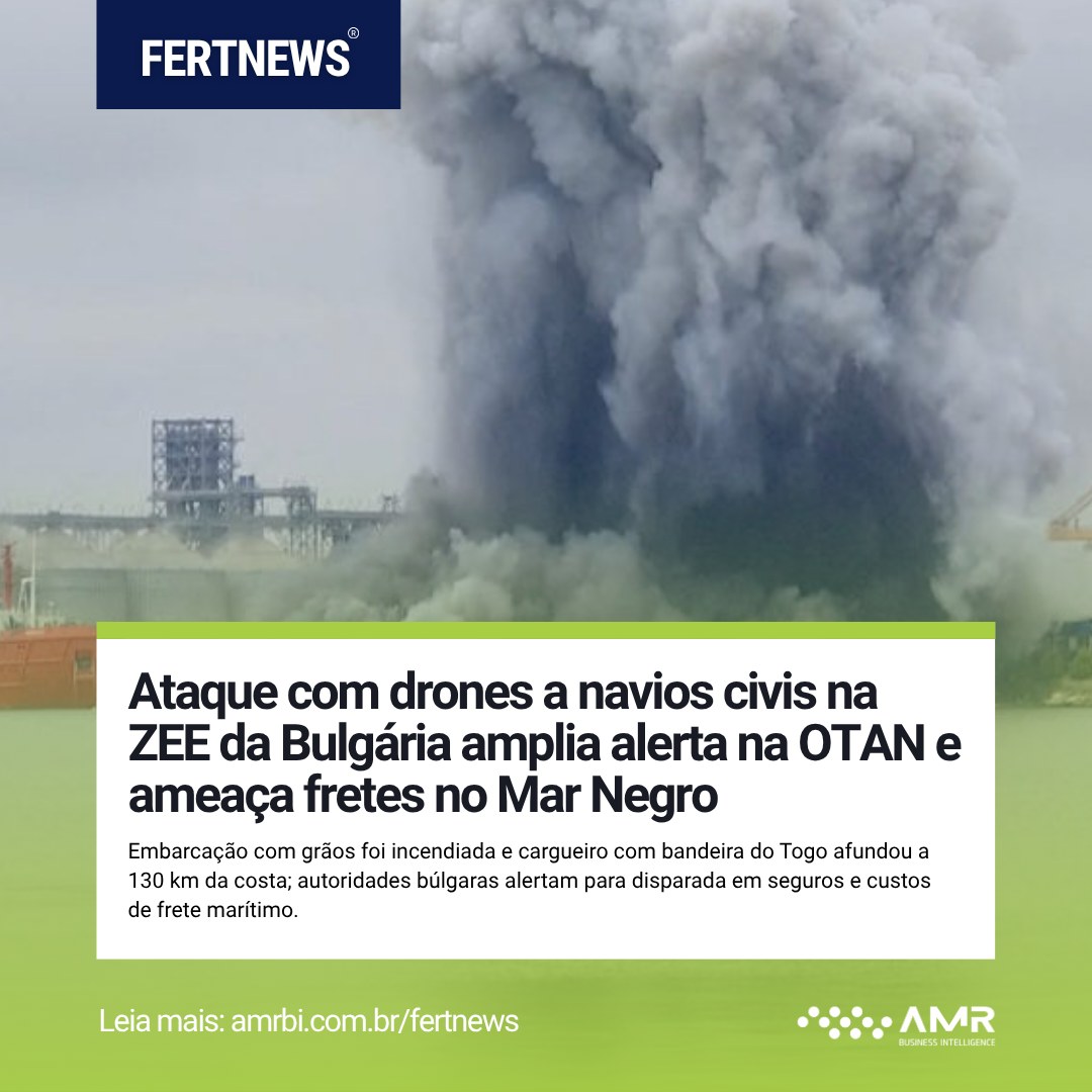 Capa da postagem Ataque com drones a navios civis na ZEE da Bulgária amplia alerta na OTAN e ameaça fretes no Mar Negro