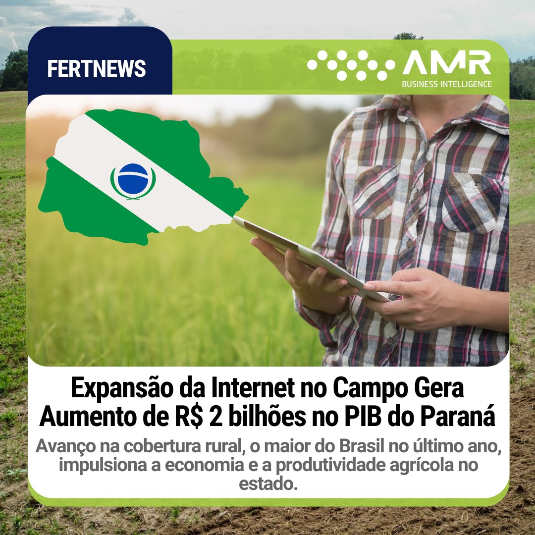 Capa da postagem Expansão da Internet no Campo Gera Aumento de R$ 2 bilhões no PIB do Paraná