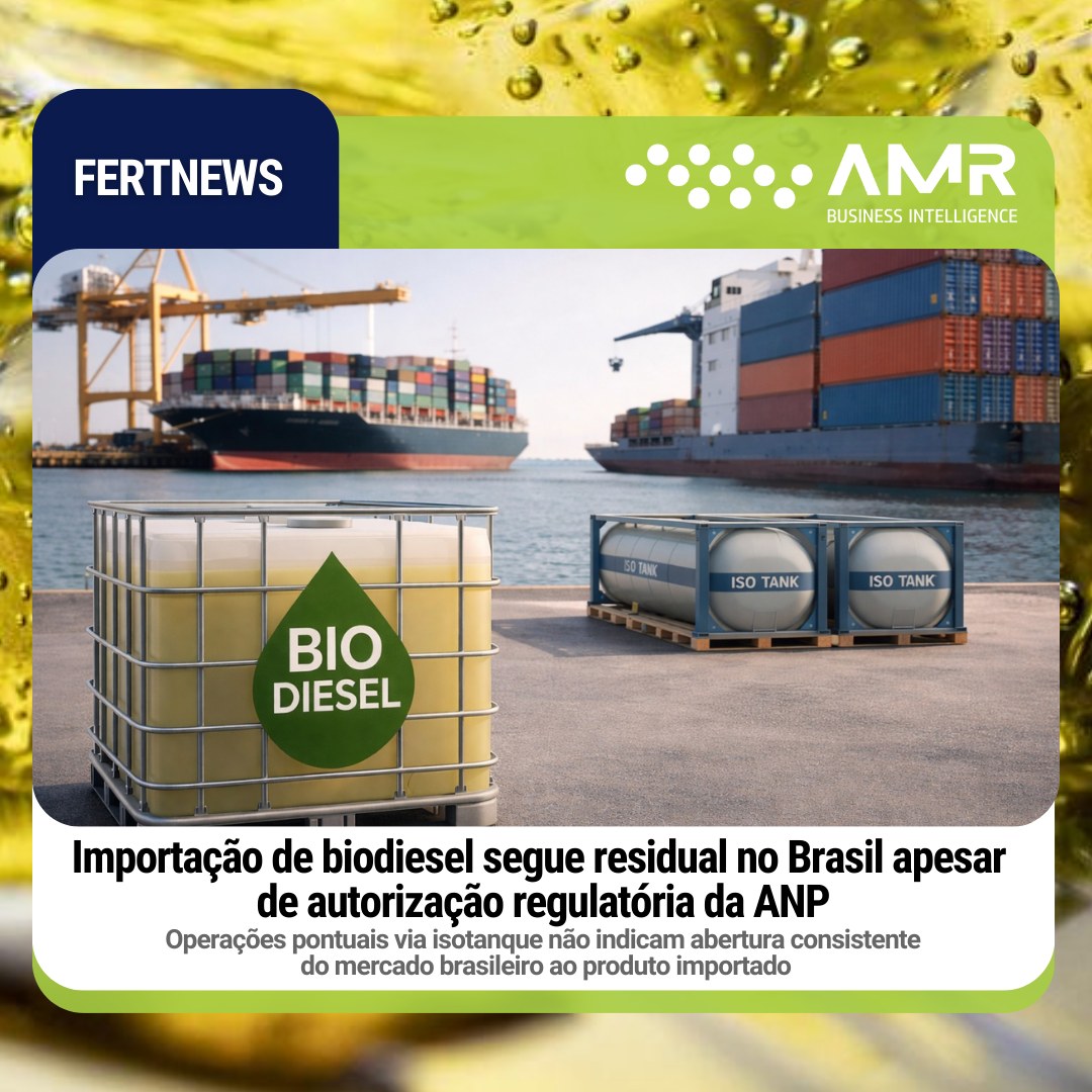 Capa da postagem Importação de biodiesel segue residual no Brasil apesar de autorização regulatória da ANP
