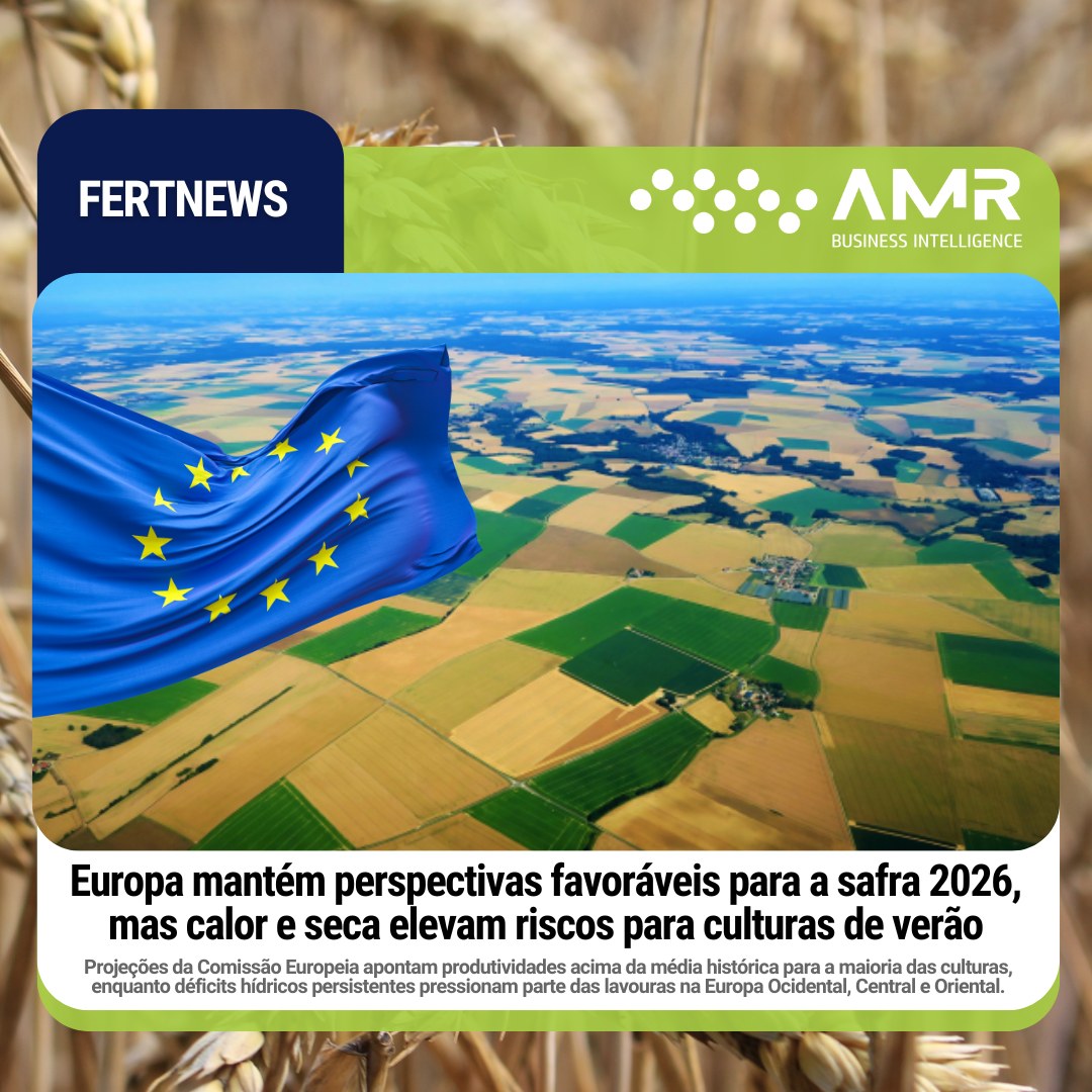 Capa da postagem Europa mantém perspectivas favoráveis para a safra 2026, mas calor e seca elevam riscos para culturas de verão