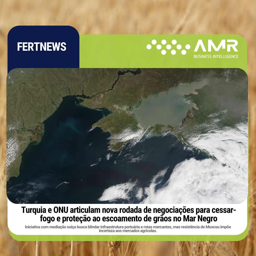 Capa da postagem Turquia e ONU articulam nova rodada de negociações para cessar-fogo e proteção ao escoamento de grãos no Mar Negro