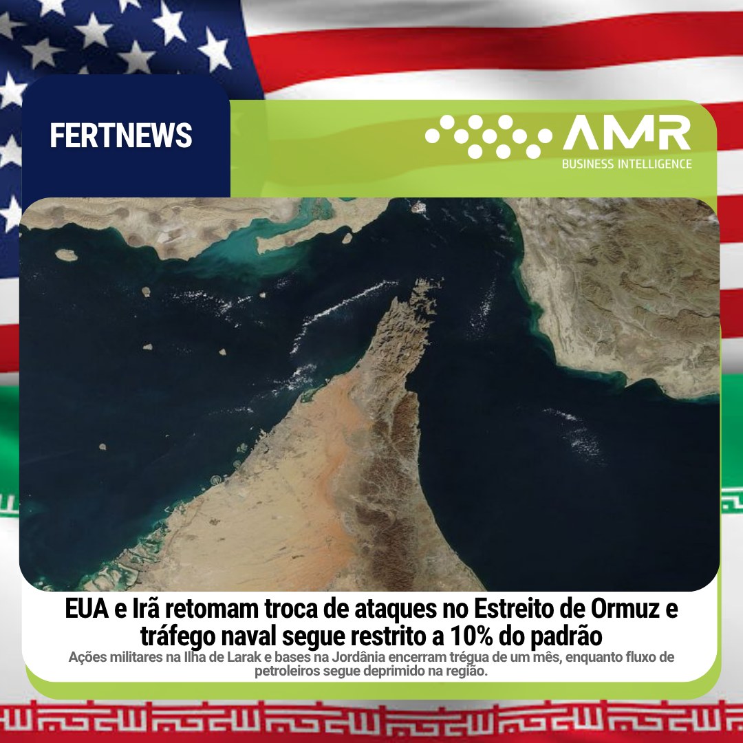 Capa da postagem EUA e Irã retomam troca de ataques no Estreito de Ormuz e tráfego naval segue restrito a 10% do padrão
