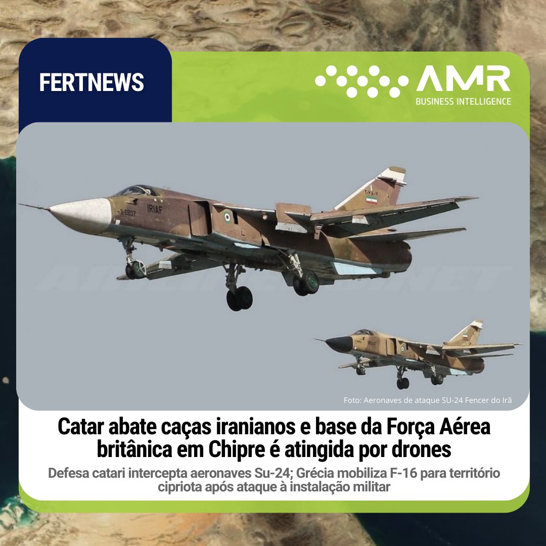 Capa da postagem Catar abate caças iranianos e base da Força Aérea britânica em Chipre é atingida por drones