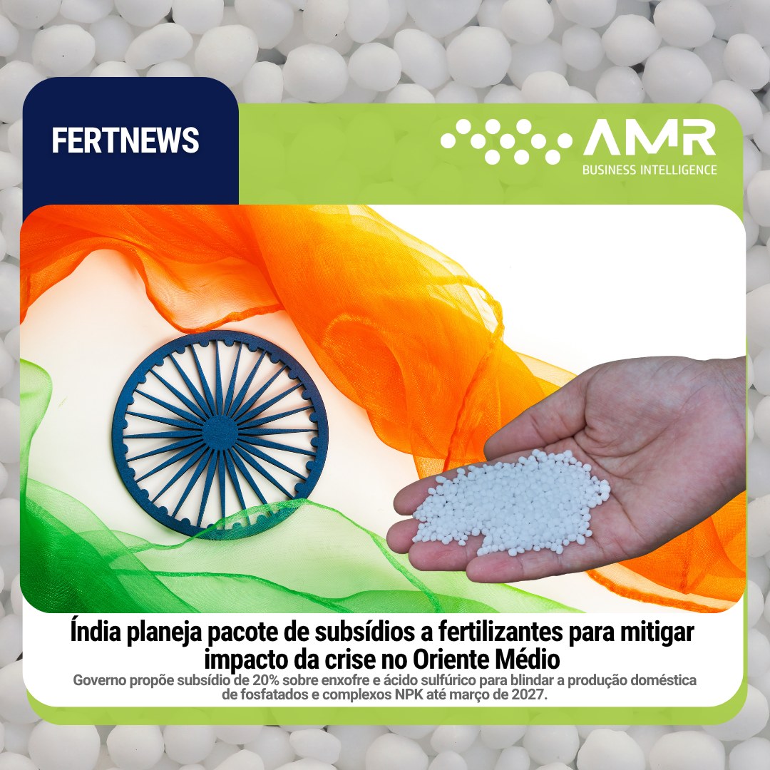 Capa da postagem Índia planeja pacote de subsídios a fertilizantes para mitigar impacto da crise no Oriente Médio