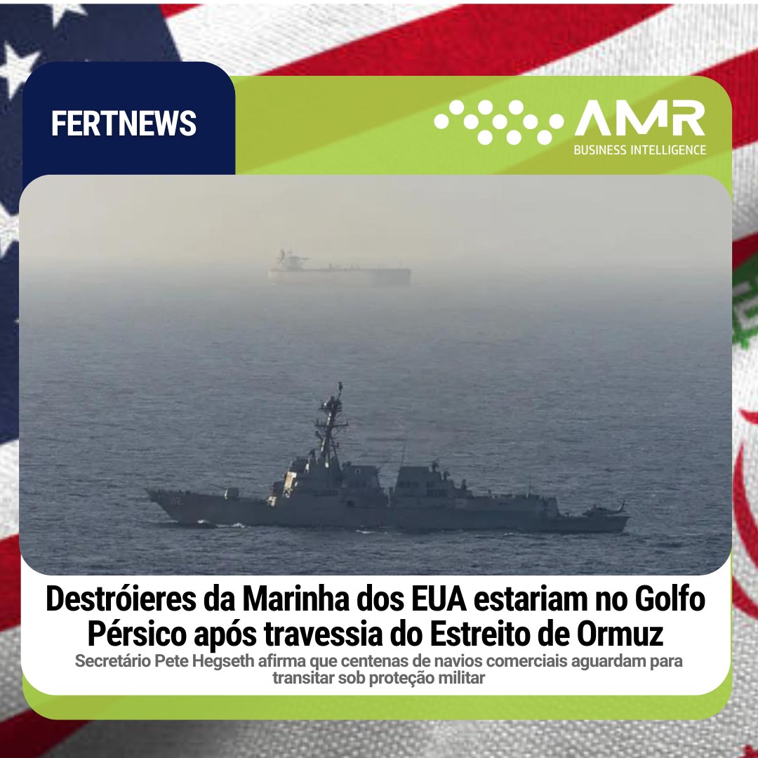 Capa da postagem Destróieres da Marinha dos EUA estariam no Golfo Pérsico após travessia do Estreito de Ormuz