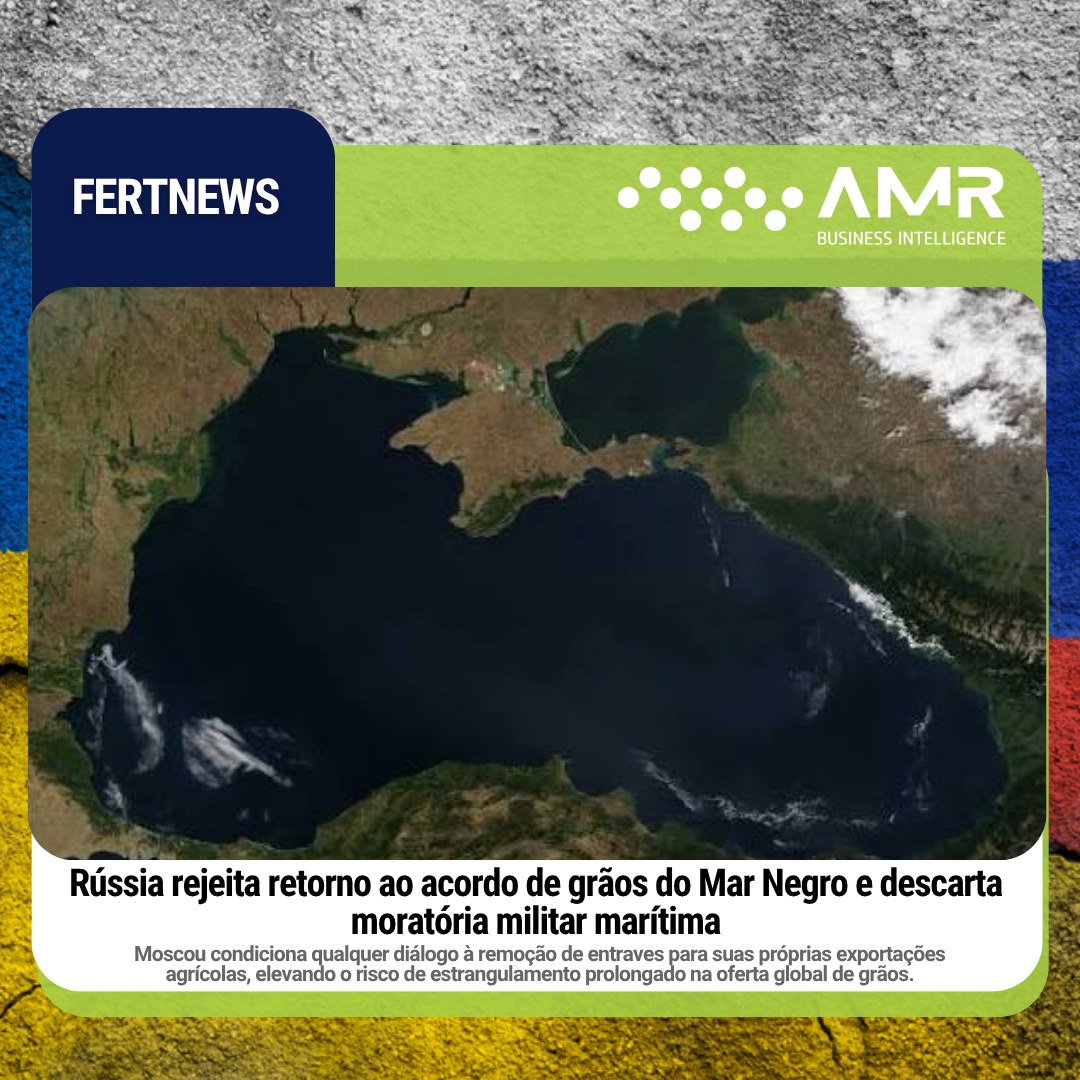 Capa da postagem Rússia rejeita retorno ao acordo de grãos do Mar Negro e descarta moratória militar marítima