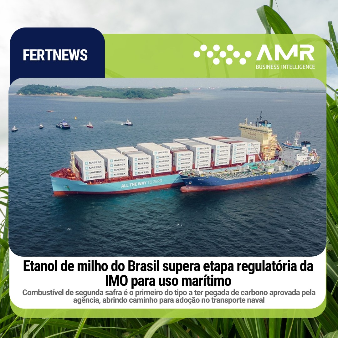Capa da postagem Etanol de milho do Brasil supera etapa regulatória da IMO para uso marítimo