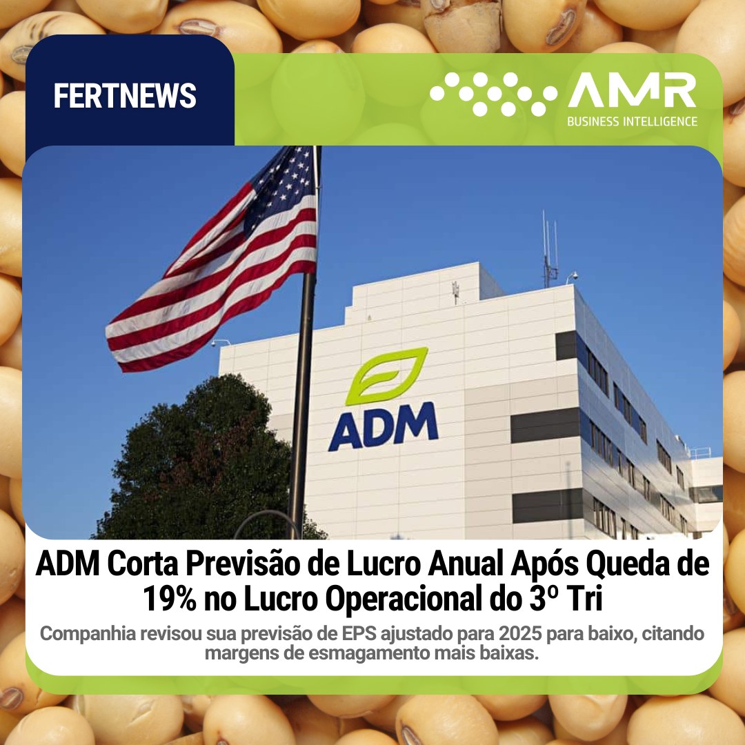 Capa da postagem ADM Corta Previsão de Lucro Anual Após Queda de 19% no Lucro Operacional do 3º Tri