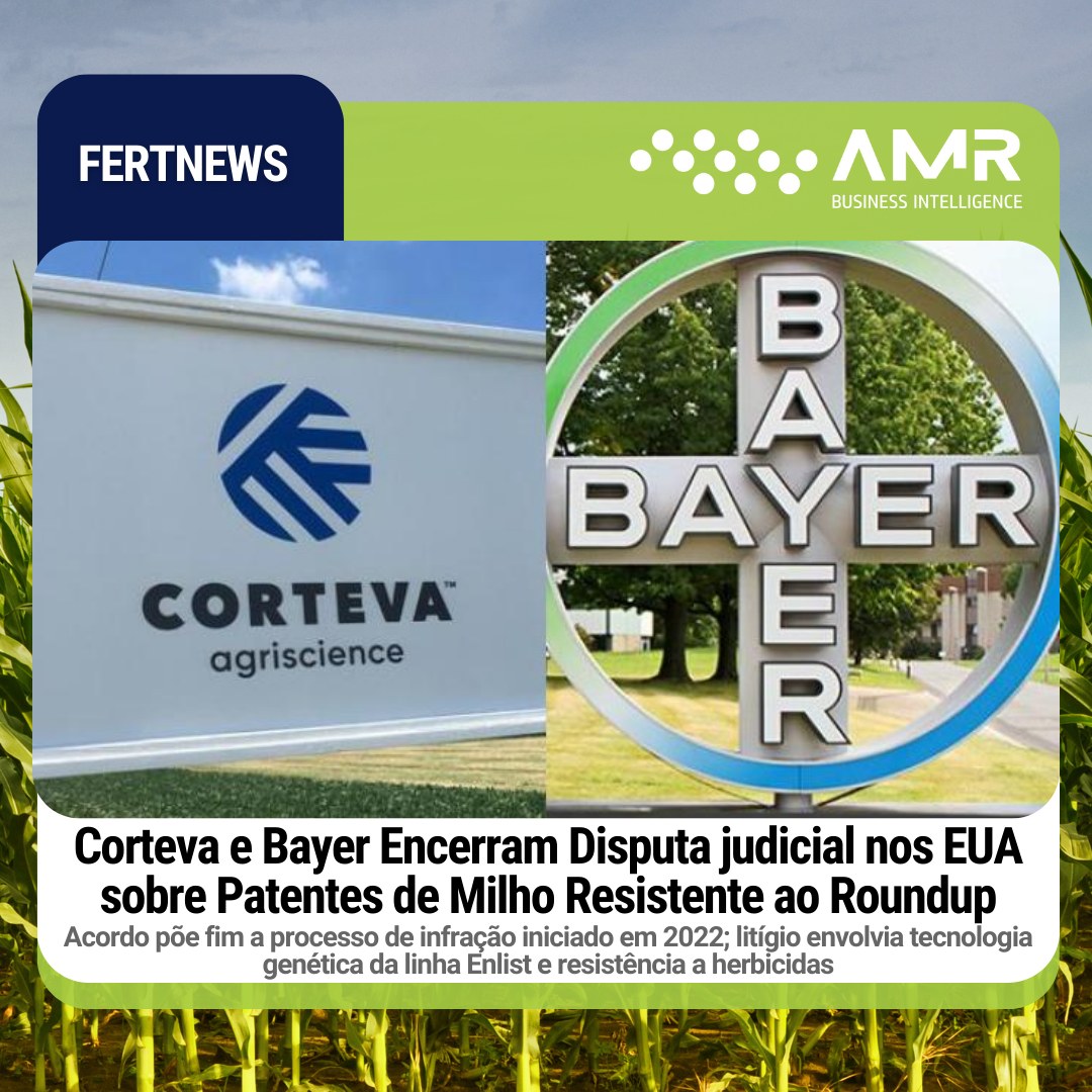 Capa da postagem Corteva e Bayer Encerram Disputa judicial nos EUA sobre Patentes de Milho Resistente ao Roundup