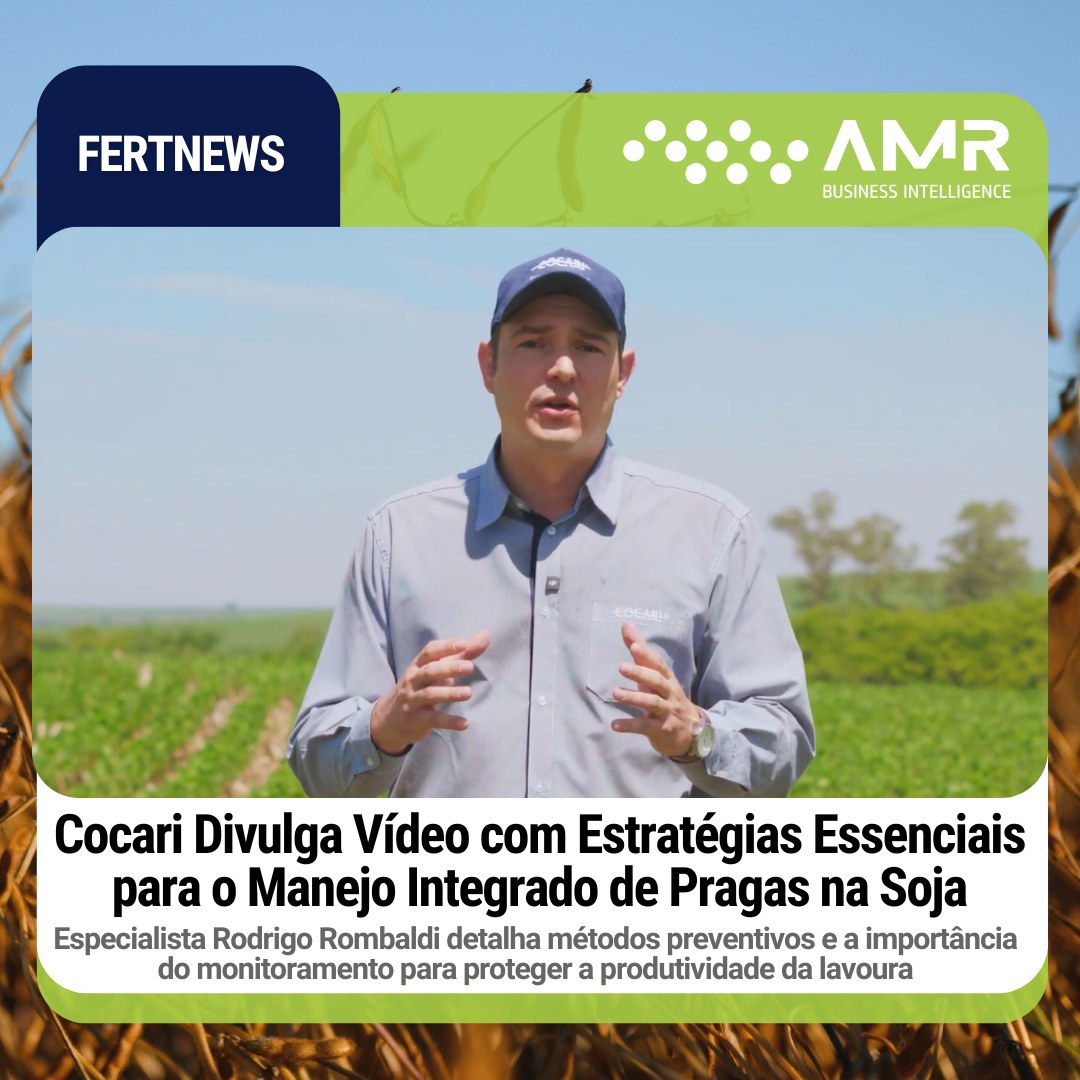 Capa da postagem Cocari Divulga Vídeo com Estratégias Essenciais para o Manejo Integrado de Pragas na Soja