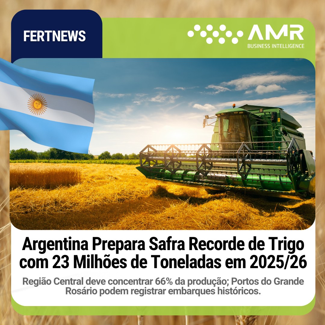 Capa da postagem Argentina Prepara Safra Recorde de Trigo com 23 Milhões de Toneladas em 2025/26