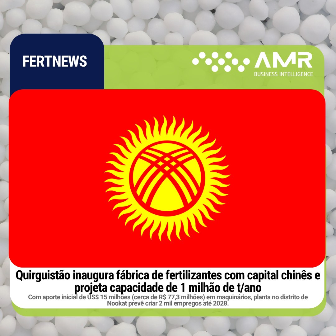 Capa da postagem Quirguistão inaugura fábrica de fertilizantes com capital chinês e projeta capacidade de 1 milhão de t/ano