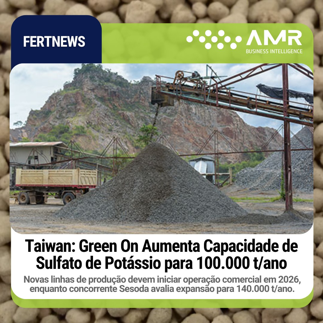 Capa da postagem Taiwan: Green On Aumenta Capacidade de Sulfato de Potássio para 100.000 t/ano