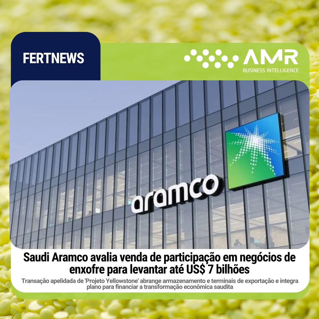 Capa da postagem Saudi Aramco avalia venda de participação em negócios de enxofre para levantar até US$ 7 bilhões