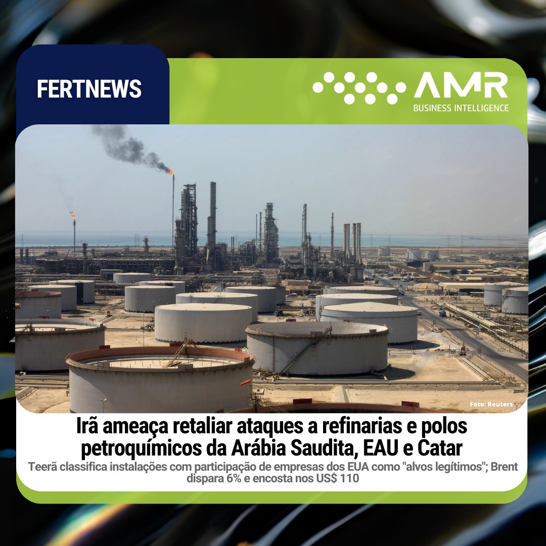 Capa da postagem Irã ameaça retaliar ataques a refinarias e polos petroquímicos da Arábia Saudita, EAU e Catar