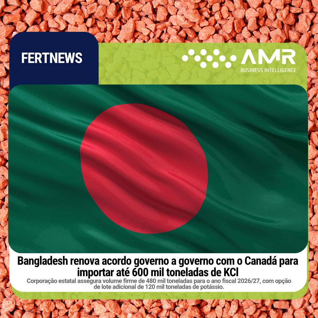 Capa da postagem Bangladesh renova acordo governo a governo com o Canadá para importar até 600 mil toneladas de KCl