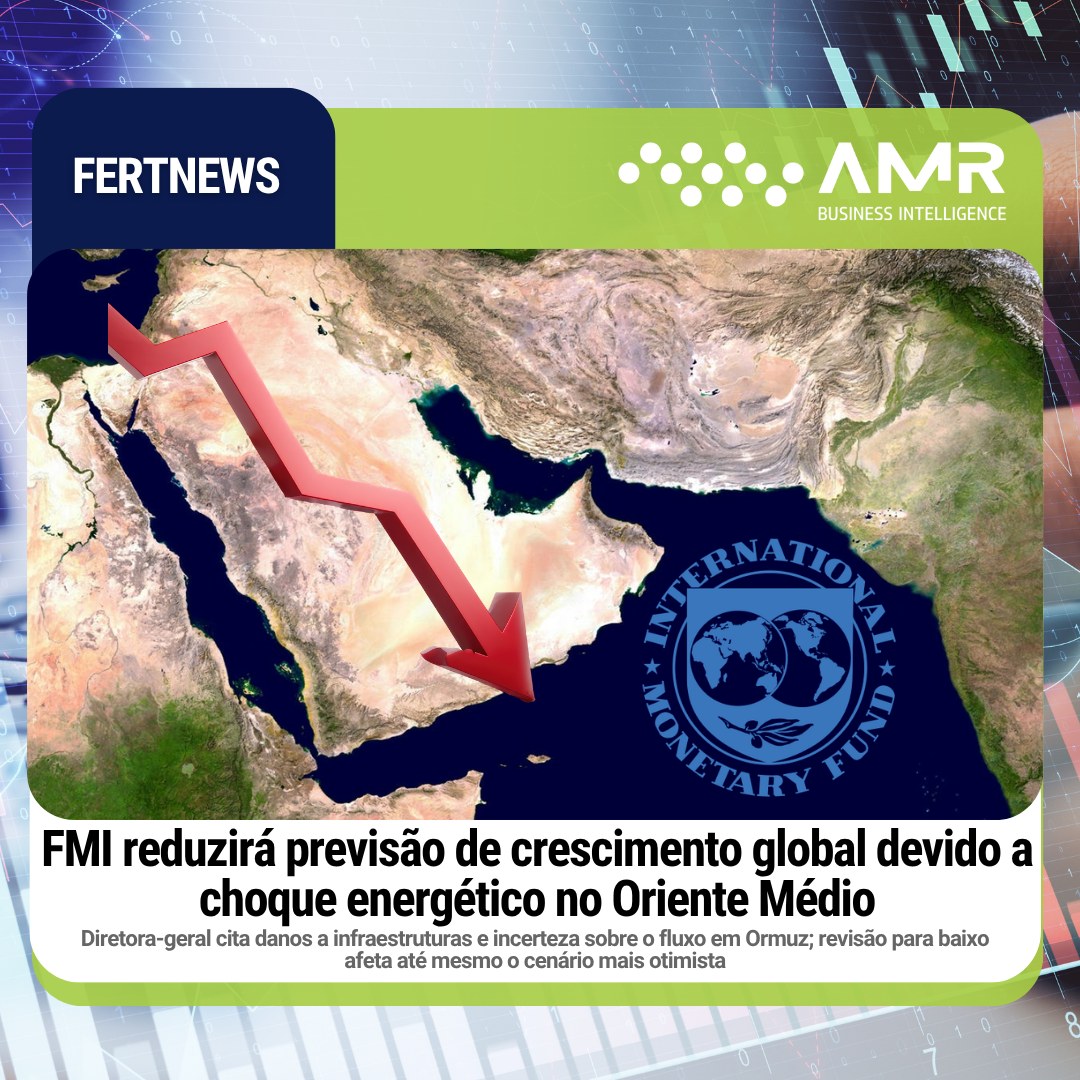 Capa da postagem FMI reduzirá previsão de crescimento global devido a choque energético no Oriente Médio