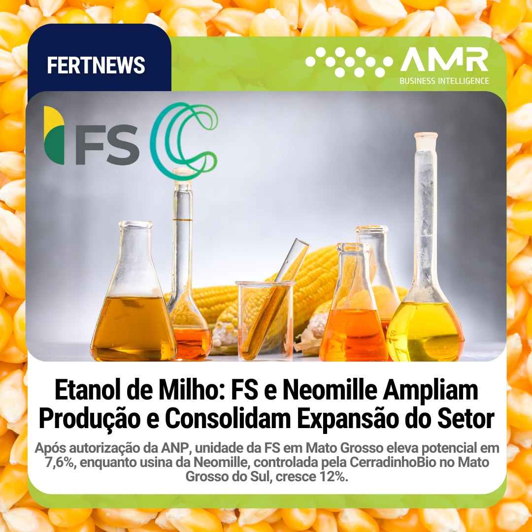 Capa da postagem Etanol de Milho: FS e Neomille Ampliam Produção e Consolidam Expansão do Setor