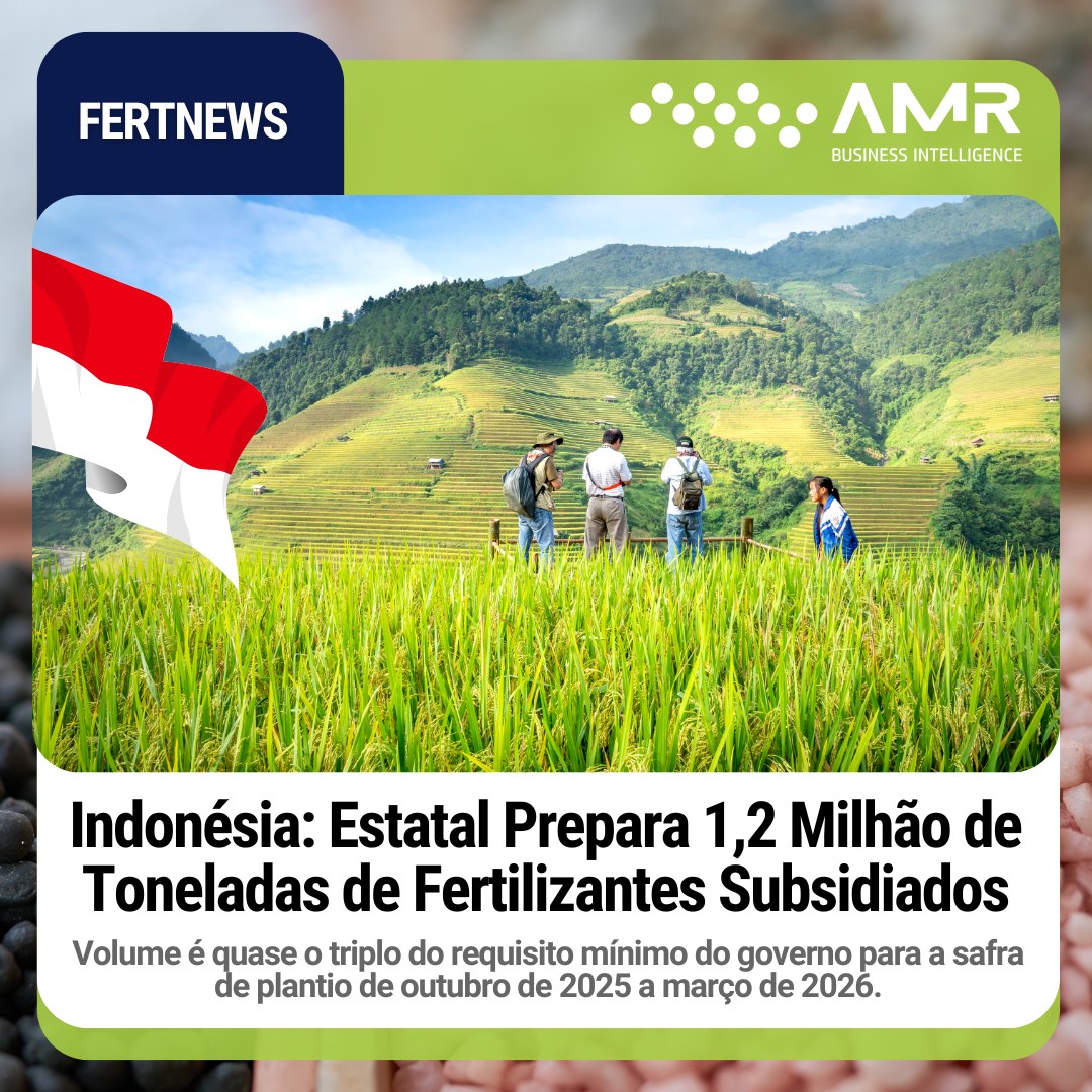 Capa da postagem Indonésia: Estatal Prepara 1,2 Milhão de Toneladas de Fertilizantes Subsidiados