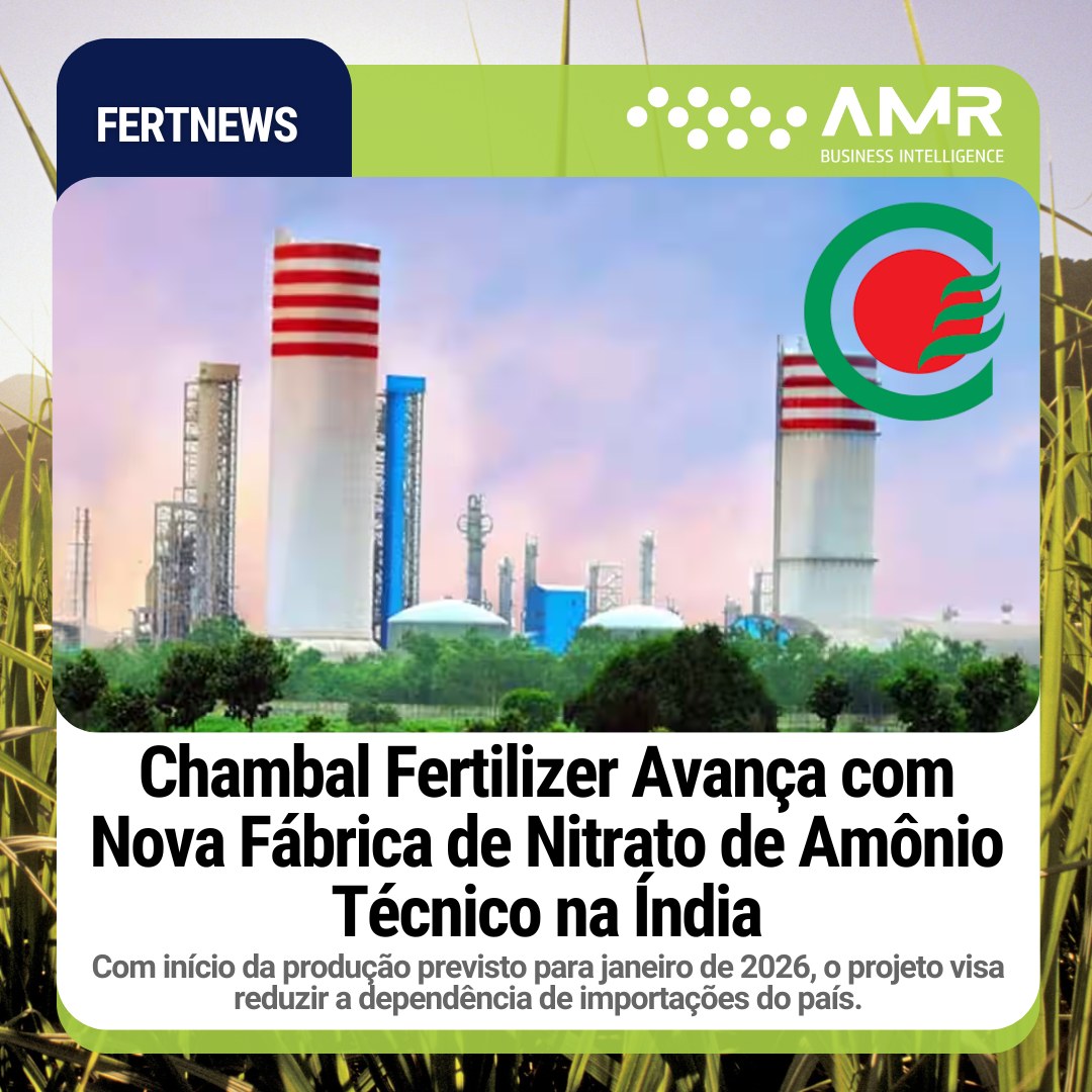 Capa da postagem Chambal Fertilizer Avança com Nova Fábrica de Nitrato de Amônio Técnico na Índia