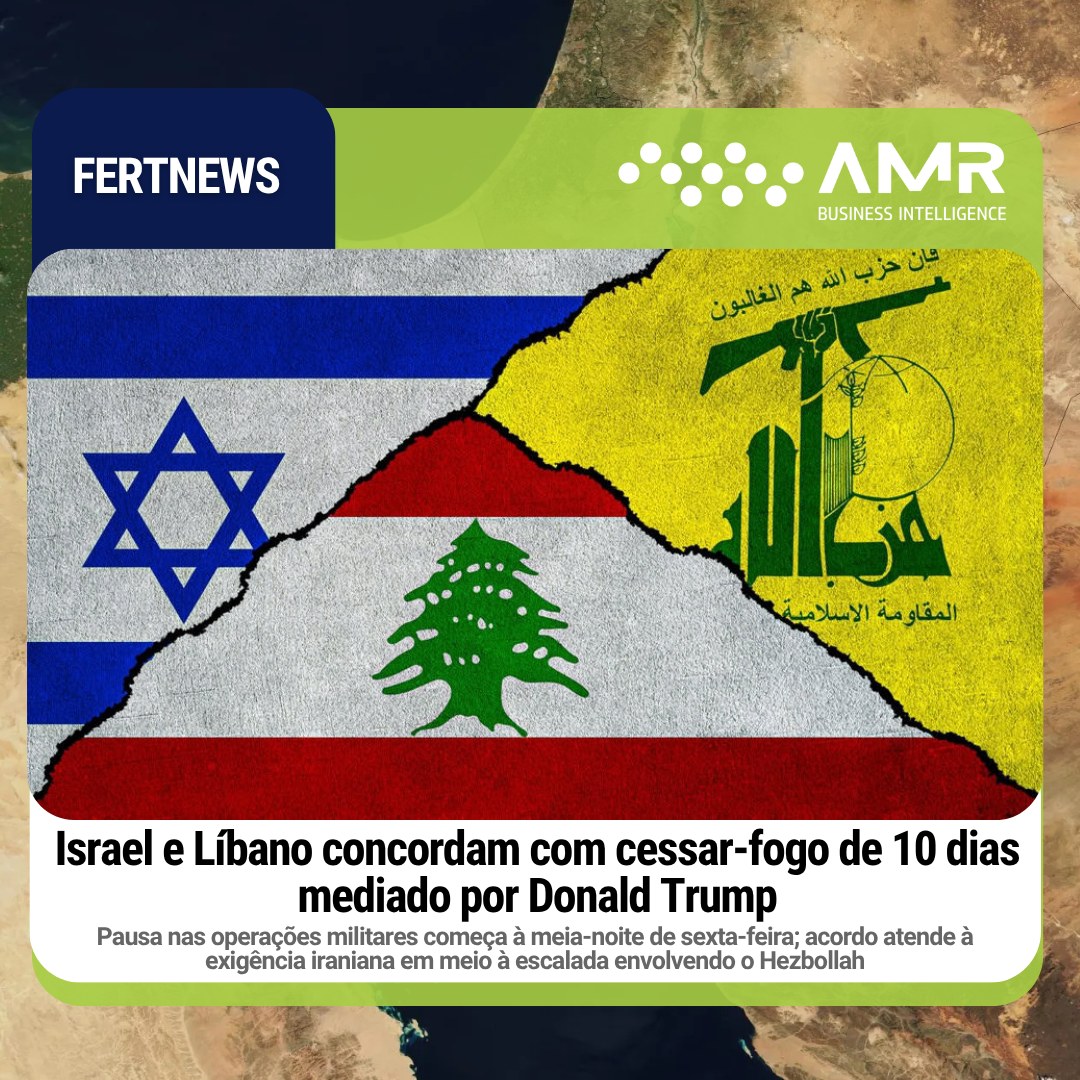 Capa da postagem Israel e Líbano concordam com cessar-fogo de 10 dias mediado por Donald Trump