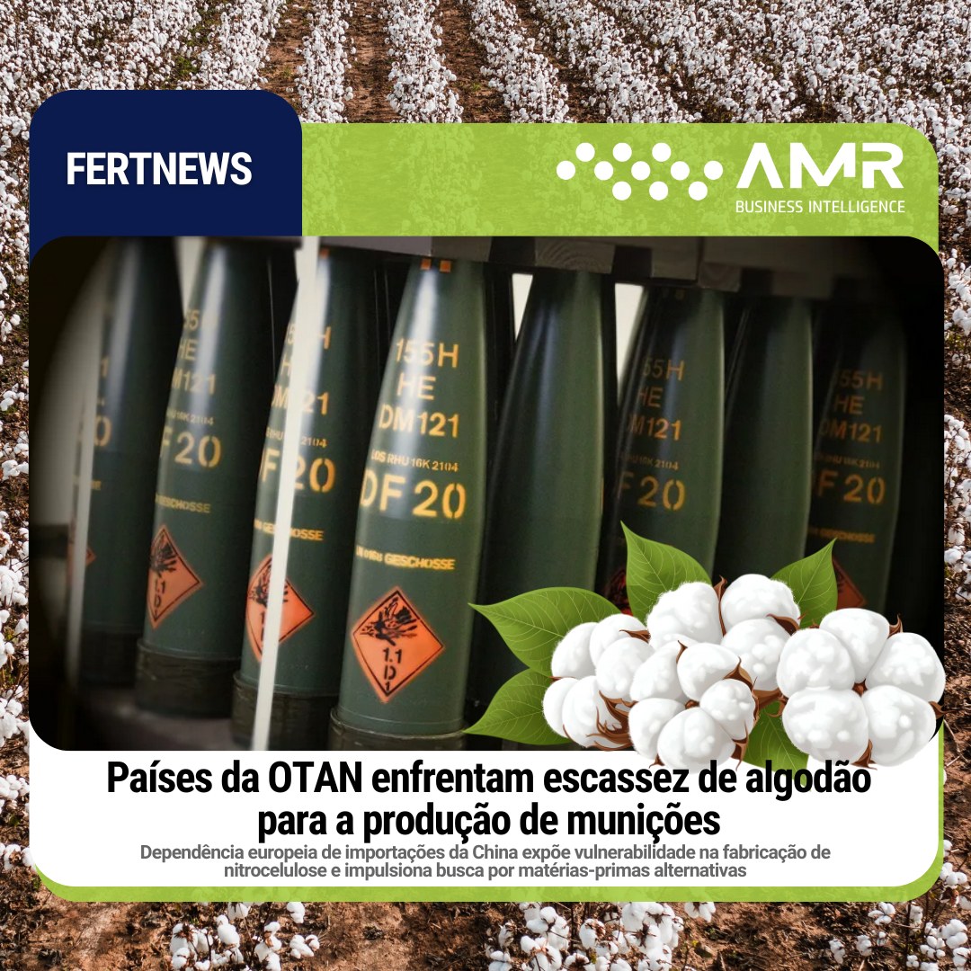 Capa da postagem Países da OTAN enfrentam escassez de algodão para a produção de munições
