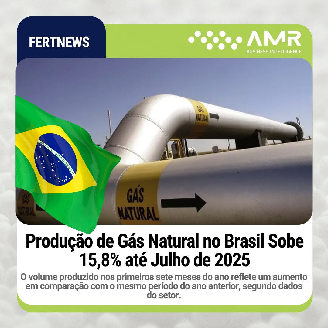 Capa da postagem Produção de Gás Natural no Brasil Sobe 15,8% até Julho de 2025