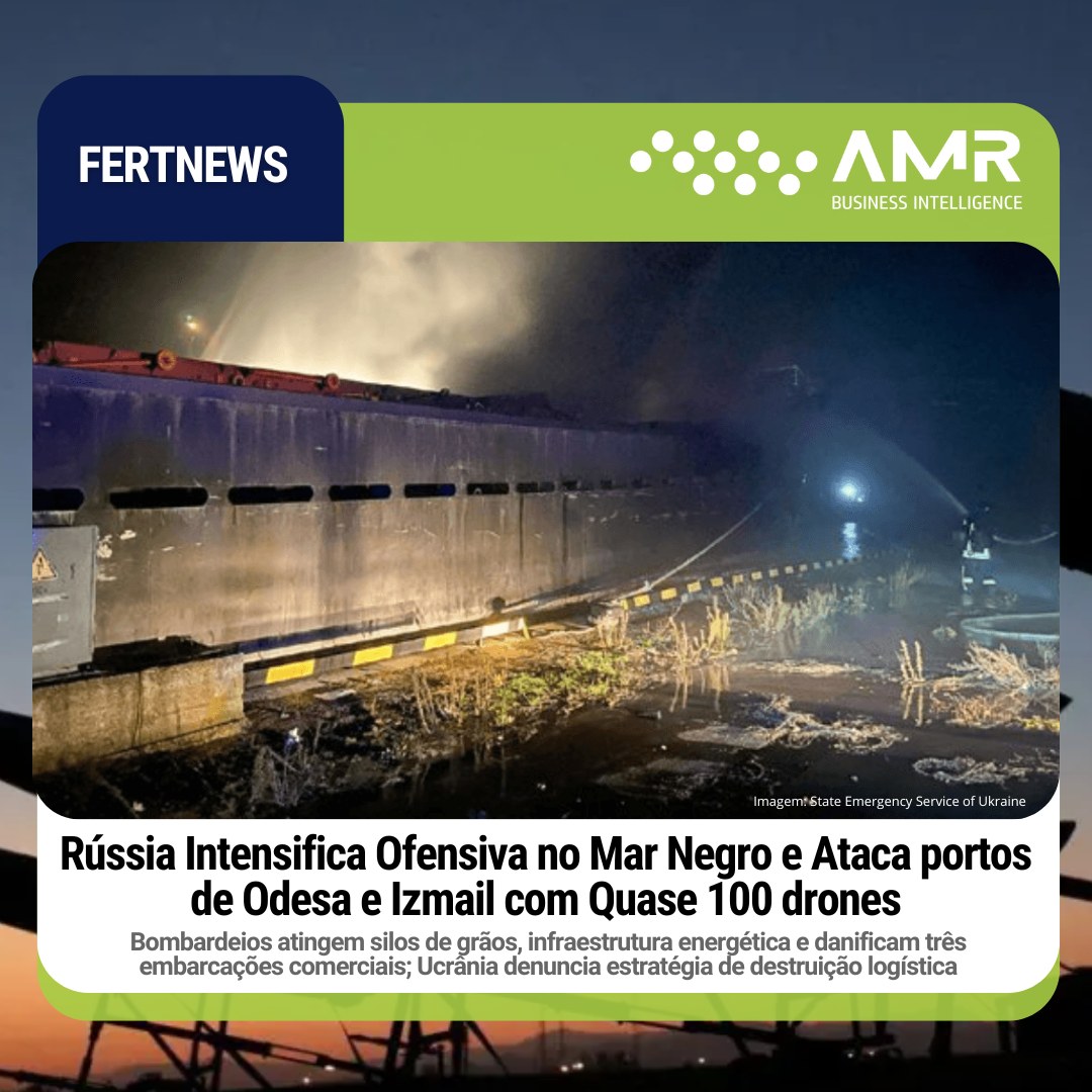 Capa da postagem Rússia Intensifica Ofensiva no Mar Negro e Ataca portos de Odesa e Izmail com Quase 100 drones