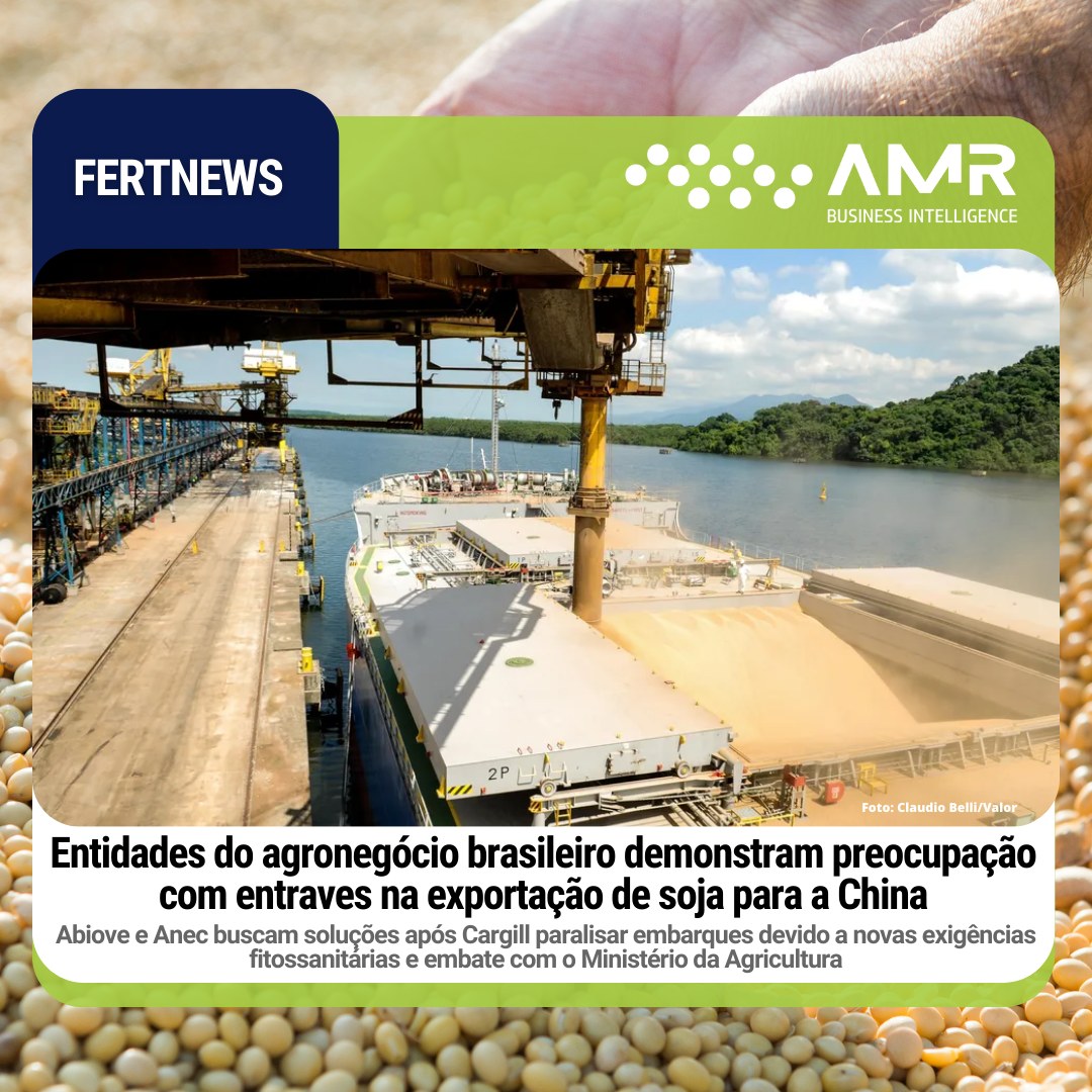 Capa da postagem Entidades do agronegócio brasileiro demonstram preocupação com entraves na exportação de soja para a China