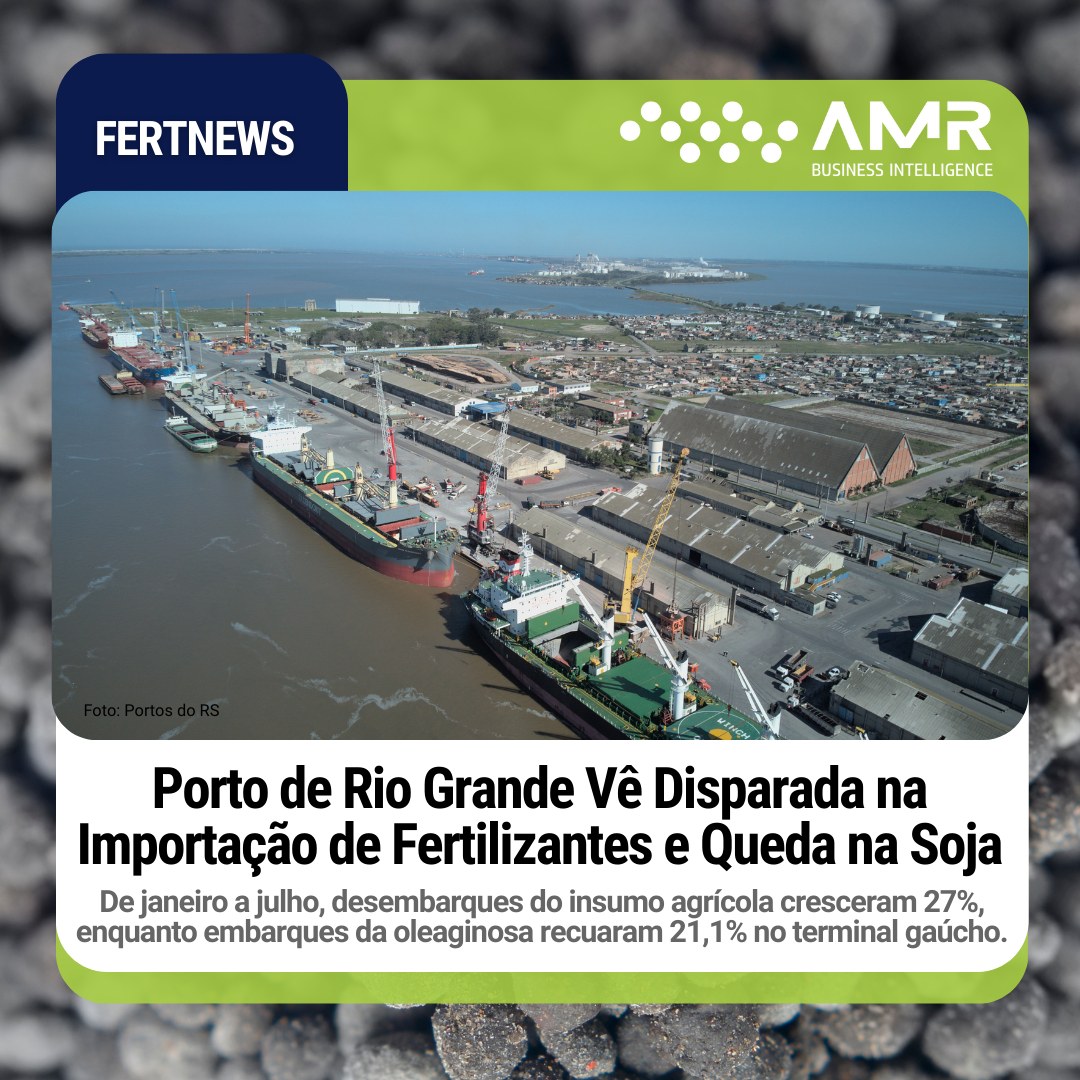 Capa da postagem Porto de Rio Grande Vê Disparada na Importação de Fertilizantes e Queda na Soja