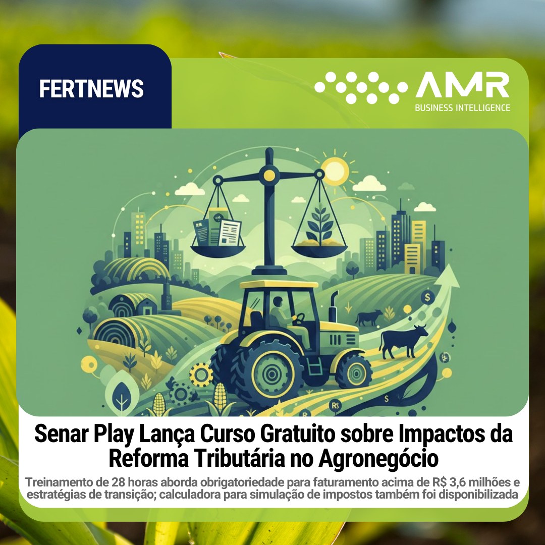 Capa da postagem Senar Play Lança Curso Gratuito sobre Impactos da Reforma Tributária no Agronegócio