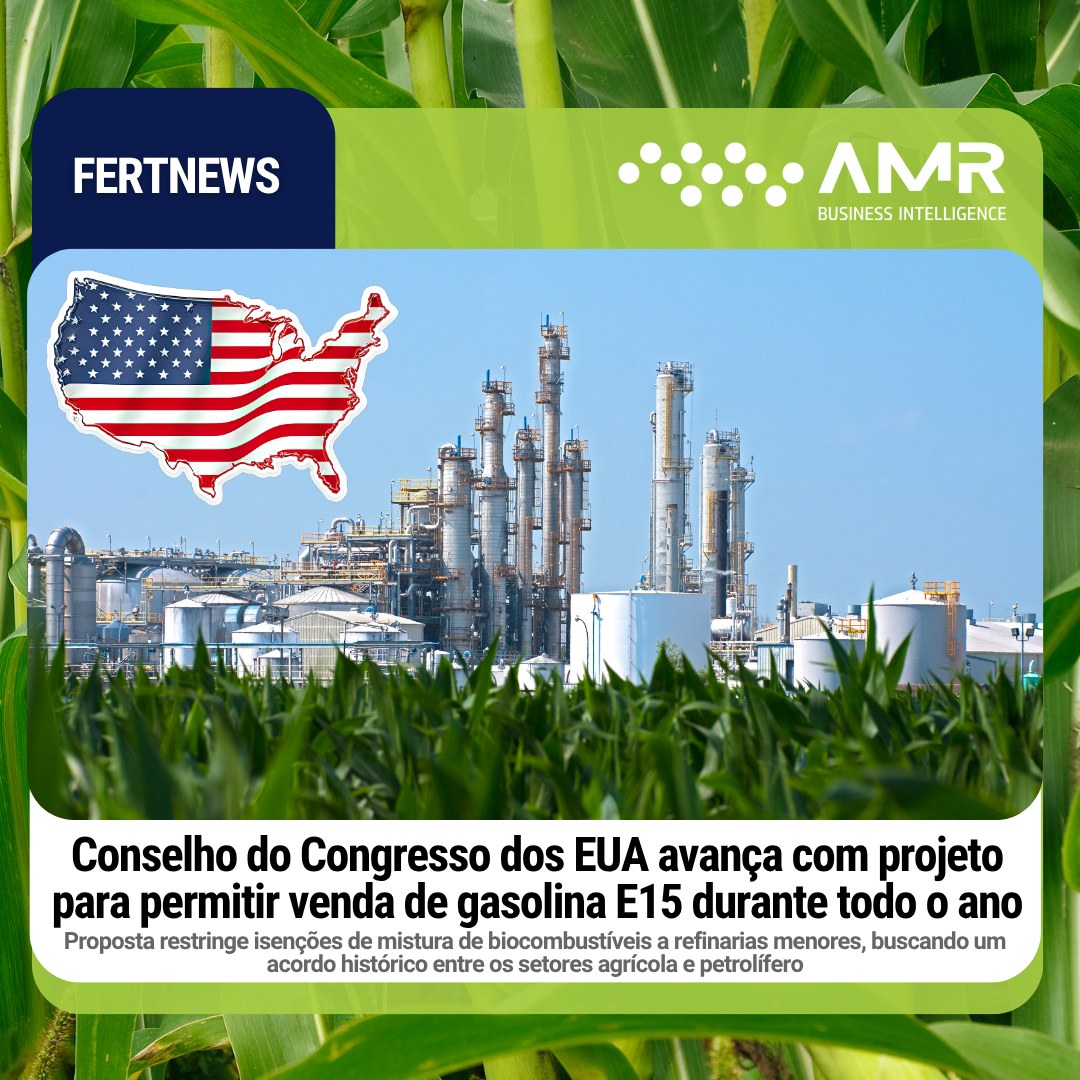 Capa da postagem Conselho do Congresso dos EUA avança com projeto para permitir venda de gasolina E15 durante todo o ano