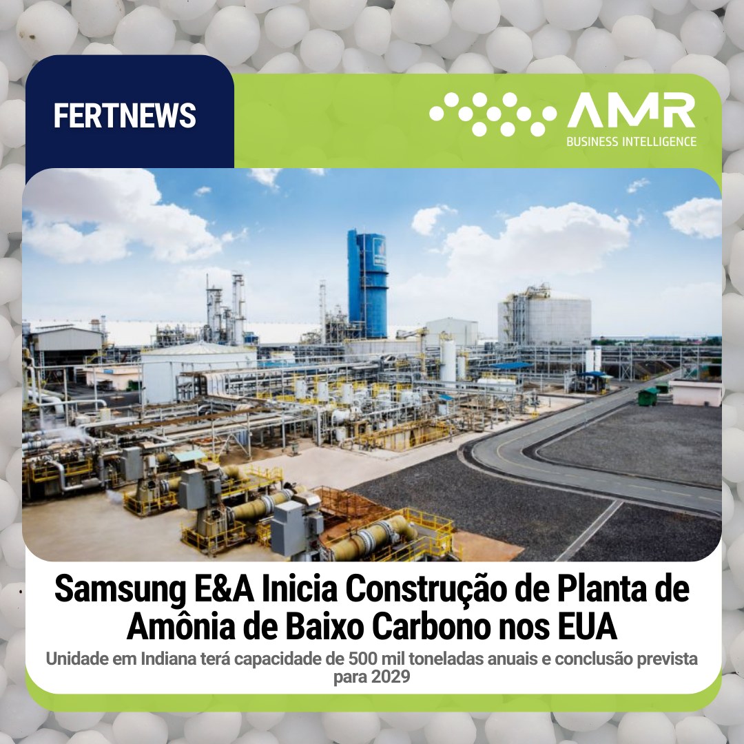 Capa da postagem Samsung E&A Inicia Construção de Planta de Amônia de Baixo Carbono nos EUA
