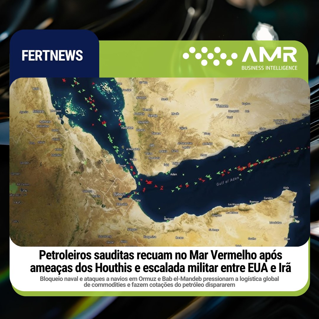 Capa da postagem Petroleiros sauditas recuam no Mar Vermelho após ameaças dos Houthis e escalada militar entre EUA e Irã
