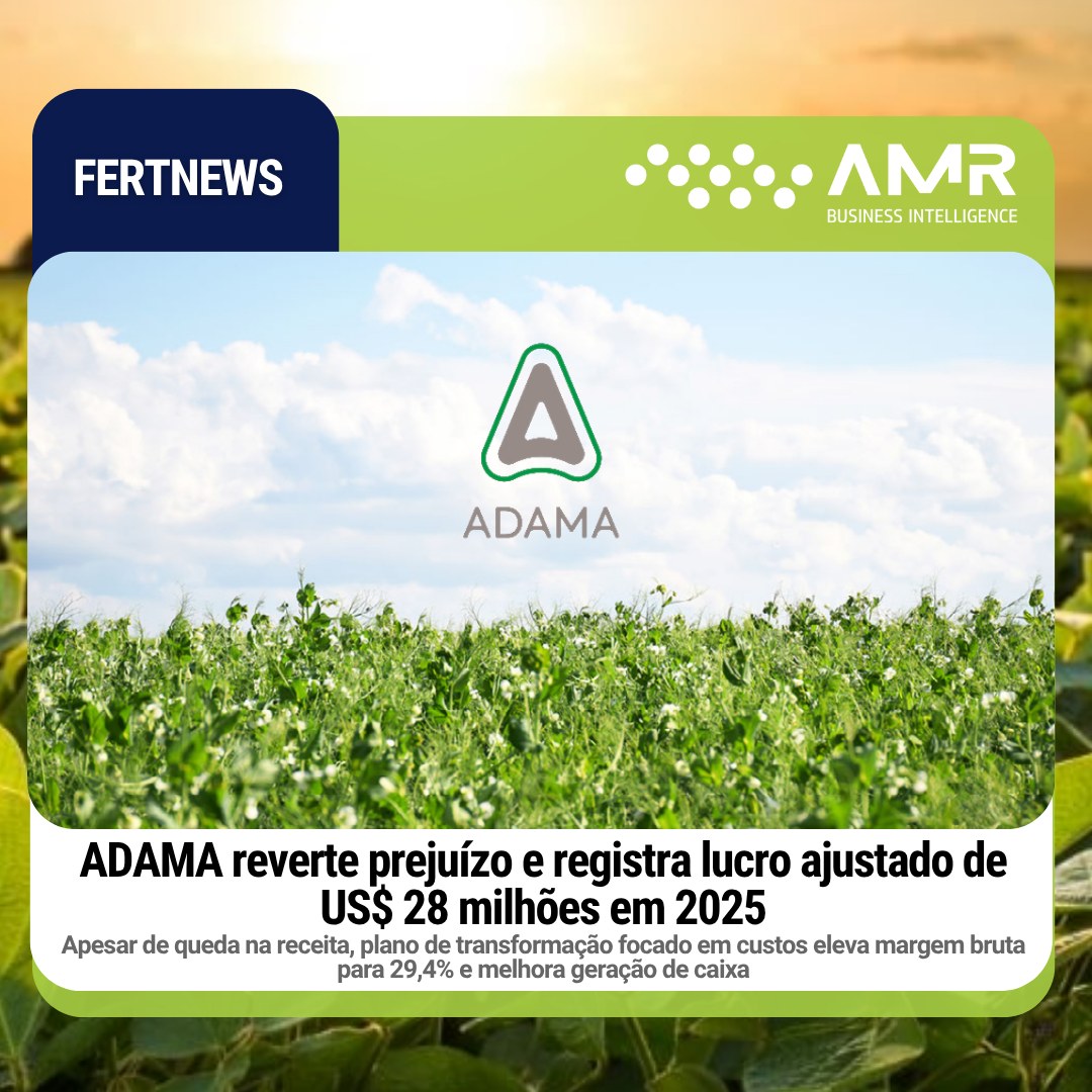 Capa da postagem ADAMA reverte prejuízo e registra lucro ajustado de US$ 28 milhões em 2025