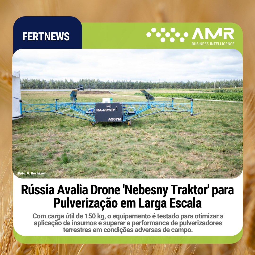 Capa da postagem Rússia Avalia Drone 'Nebesny Traktor' para Pulverização em Larga Escala