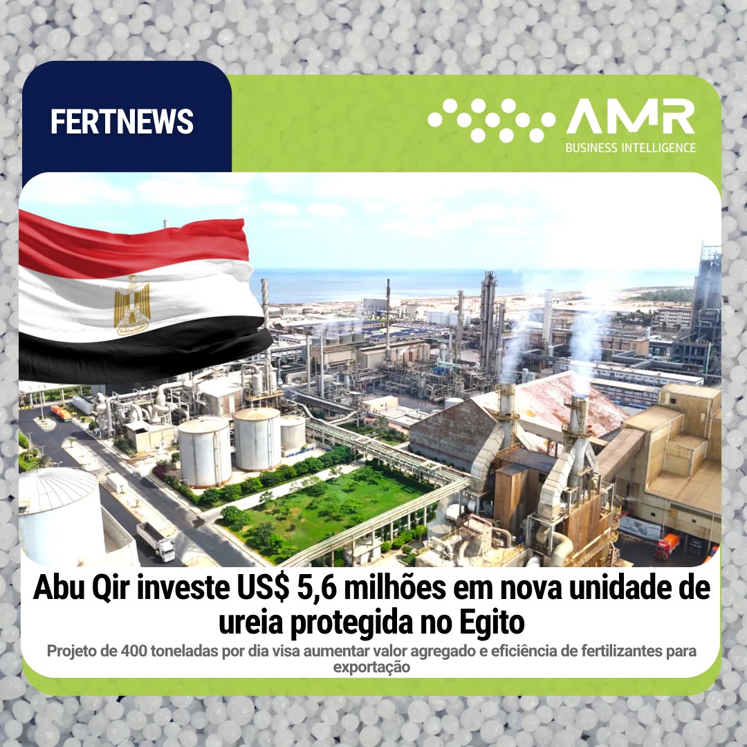 Capa da postagem Abu Qir investe US$ 5,6 milhões em nova unidade de ureia protegida no Egito