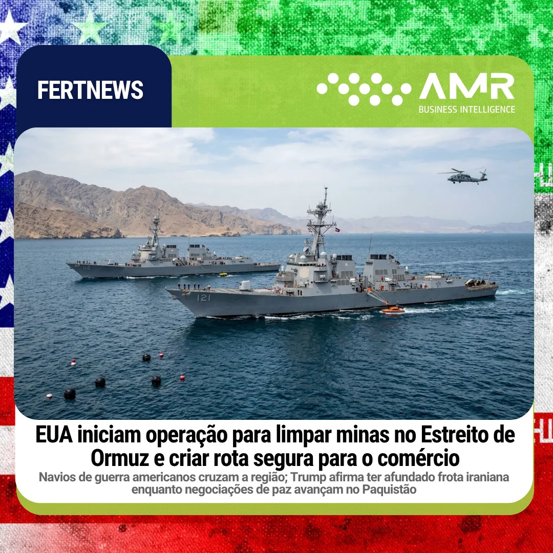 Capa da postagem EUA iniciam operação para limpar minas no Estreito de Ormuz e criar rota segura para o comércio