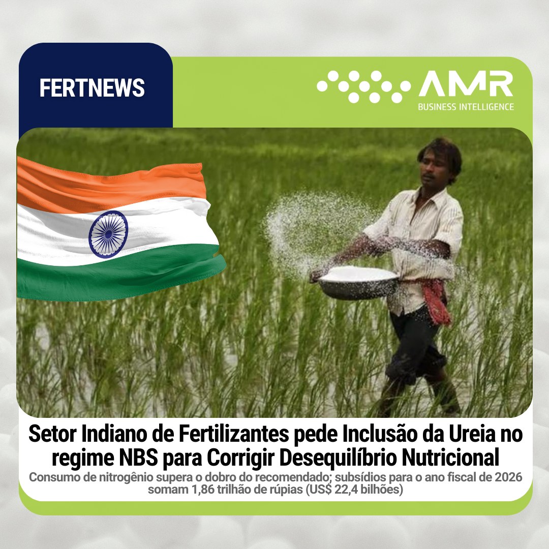 Capa da postagem Setor Indiano de Fertilizantes pede Inclusão da Ureia no regime NBS para Corrigir Desequilíbrio Nutricional